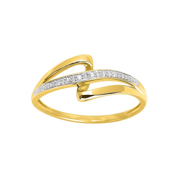 Bague diamant 0.02ct Or Jaune 750