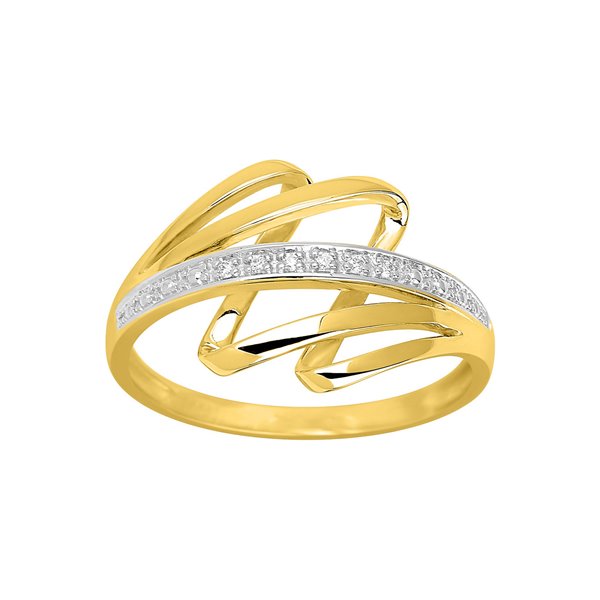 Bague diamant 0.02ct Or Jaune 750