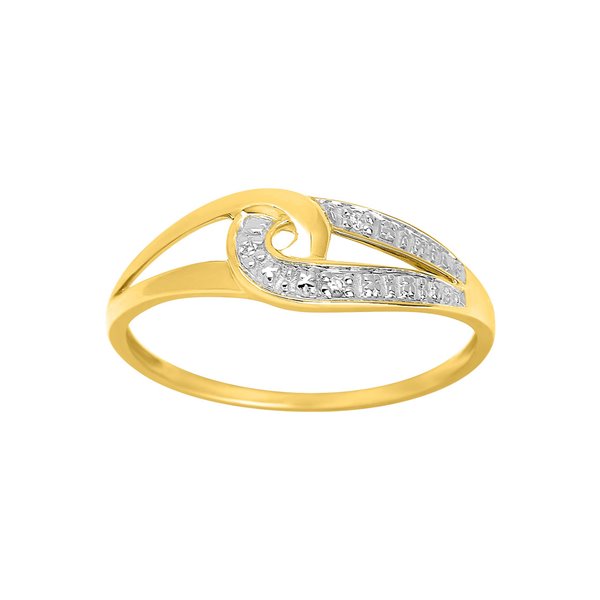 Bague diamant 0.01ct Or Jaune 750