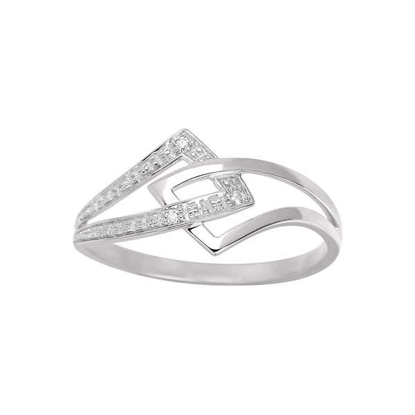 Bague diamant 0.01ct Or Blanc 750