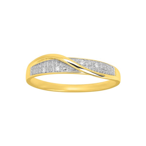 Bague diamant 0.02ct Or Jaune 750