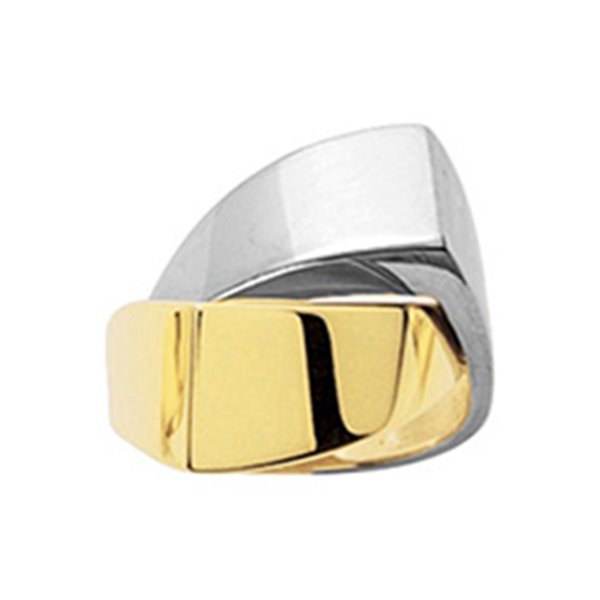 Bague fantaisie Or Jaune et blanc Or 750