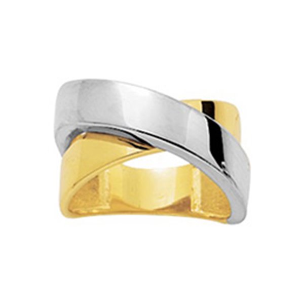 Bague fantaisie Or Jaune et blanc Or 750