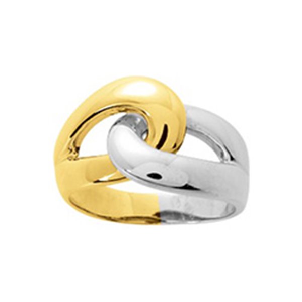 Bague fantaisie Or Jaune et blanc Or 750