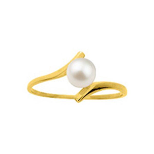 Bague perle de culture d'eau douce Or Jaune 750