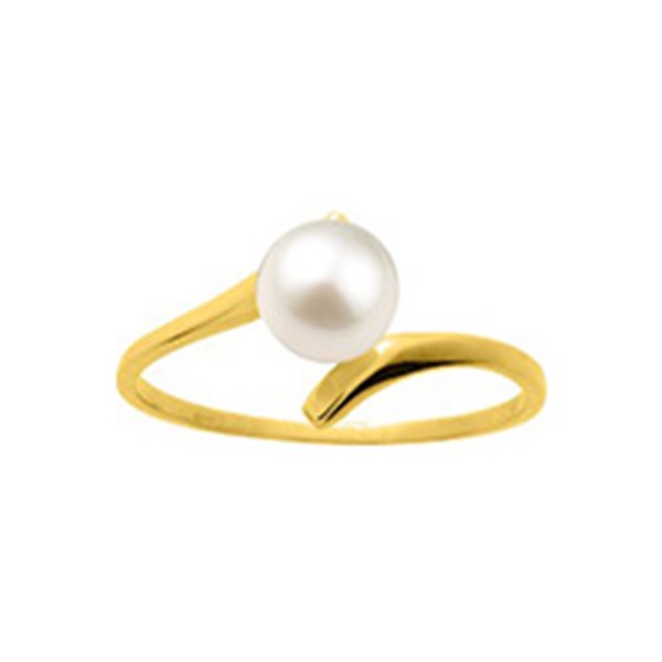 Bague perle de culture d'eau douce Or Jaune 750