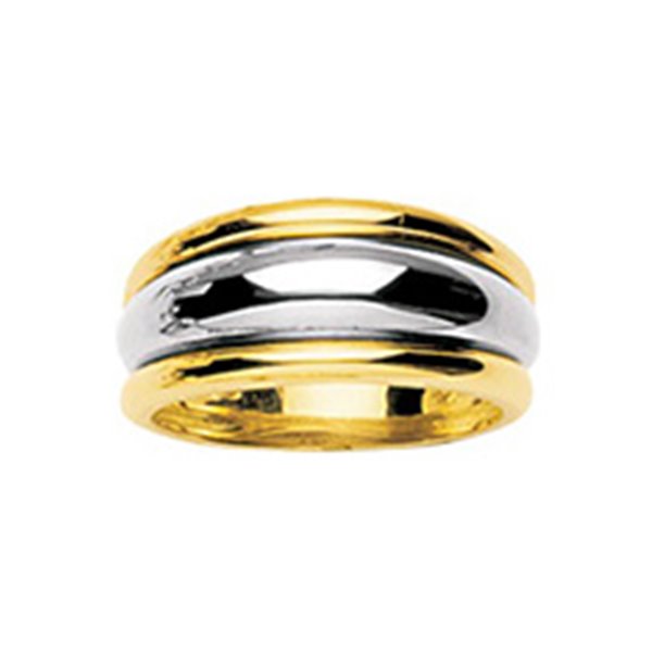 Bague fantaisie Or Jaune et blanc Or 750