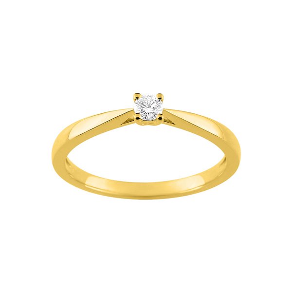 Bague diamant 0.10 Or Jaune 750