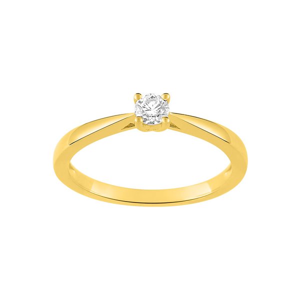 Bague diamant 0.15 Or Jaune 750