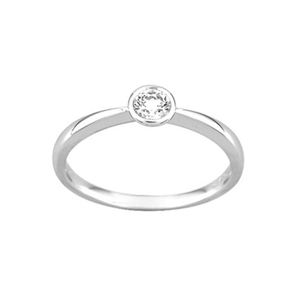 Bague diamant 0.20ct Or Blanc 750