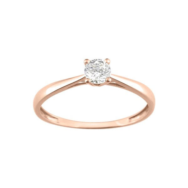 Bague oxyde(s) de zirconium Or Rose 750