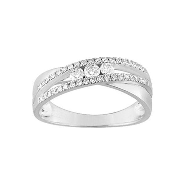 Bague diamant 0.31 Or Blanc 750