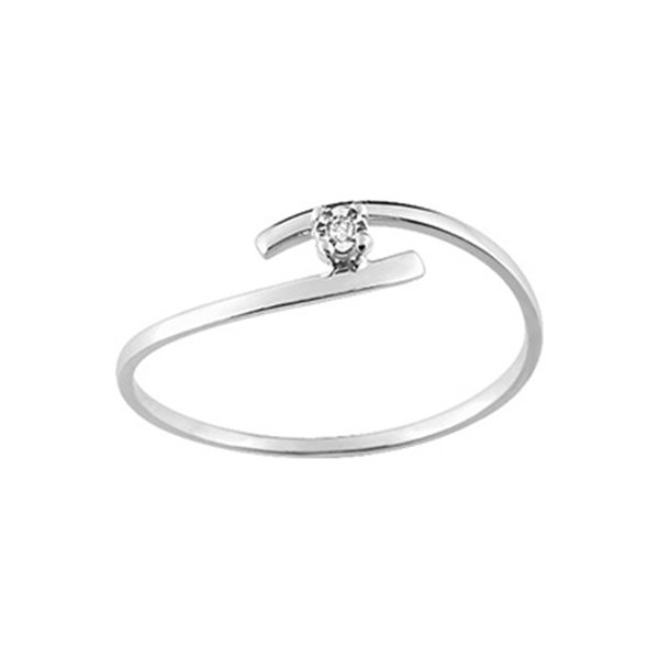 Bague diamant 0.006 Or Blanc 750