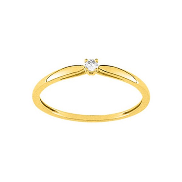 Bague diamant 0.04 Or Jaune 750