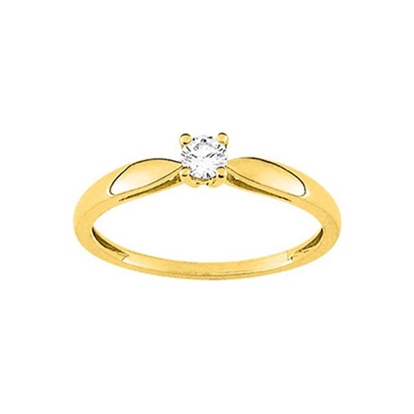 Bague diamant 0.13 Or Jaune 750