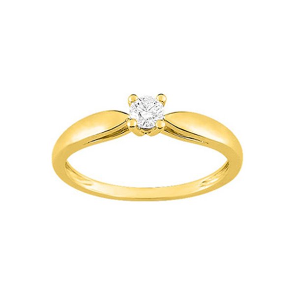 Bague diamant 0.16 Or Jaune 750