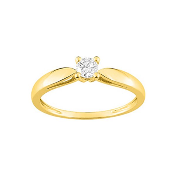 Bague diamant 0.20 Or Jaune 750