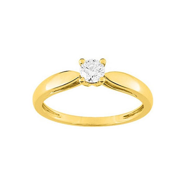 Bague diamant 0.25 Or Jaune 750