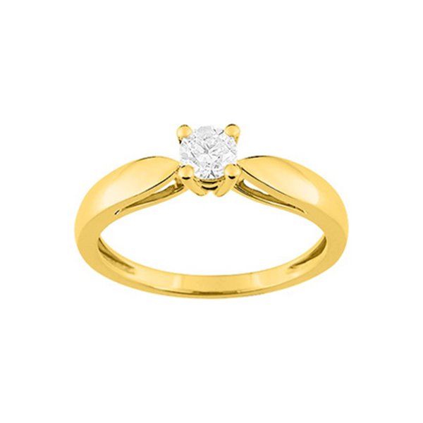 Bague diamant 0.30 Or Jaune 750