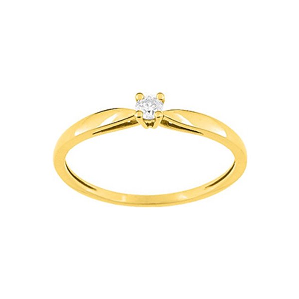 Bague diamant 0.072 Or Jaune 750