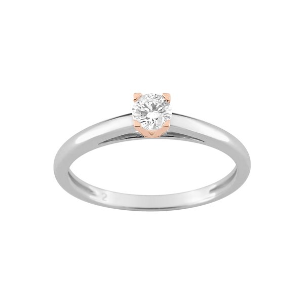 Bague diamant 0.18ct Or Blanc 750