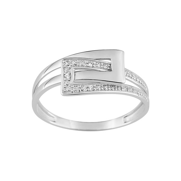 Bague diamant 0.015 Or Blanc 750