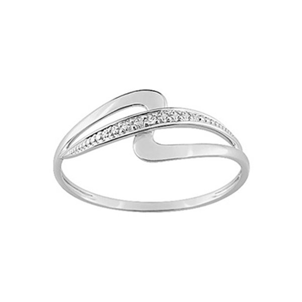 Bague diamant 0.004 Or Blanc 750