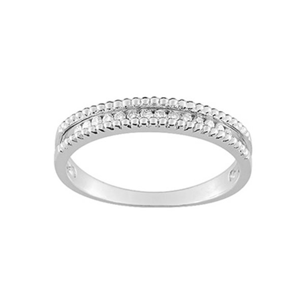 Bague diamant 0.12 Or Blanc 750