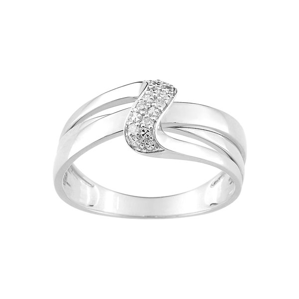 Bague diamant 0.036 Or Blanc 750