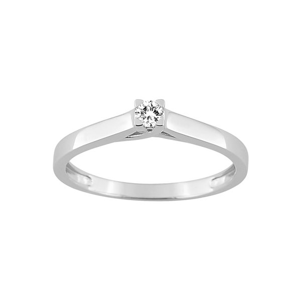 Bague diamant 0.08ct Or Blanc 750