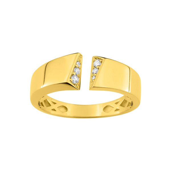 Bague diamant 0.072ct Or Jaune 750