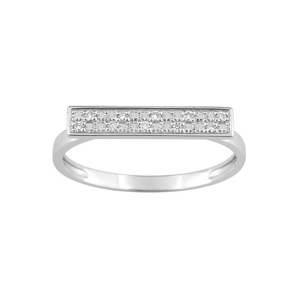 Bague diamant 0.05ct Or Blanc 750