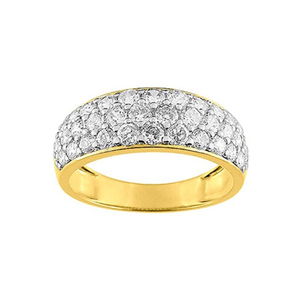 Bague oxyde(s) de zirconium bicolore Or 375