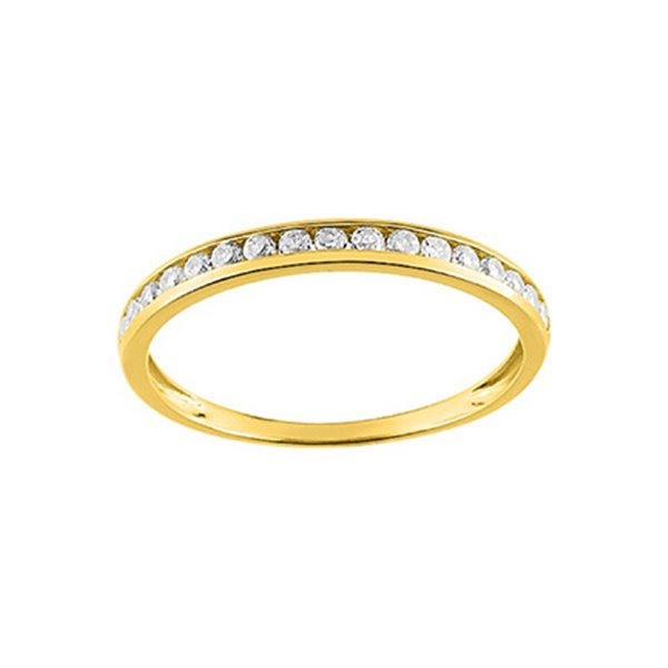 Bague oxyde(s) de zirconium Or Jaune 375