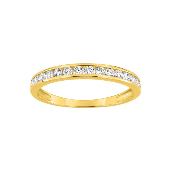 Bague oxyde(s) de zirconium Or Jaune 375