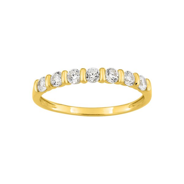 Bague oxyde(s) de zirconium Or Jaune 375