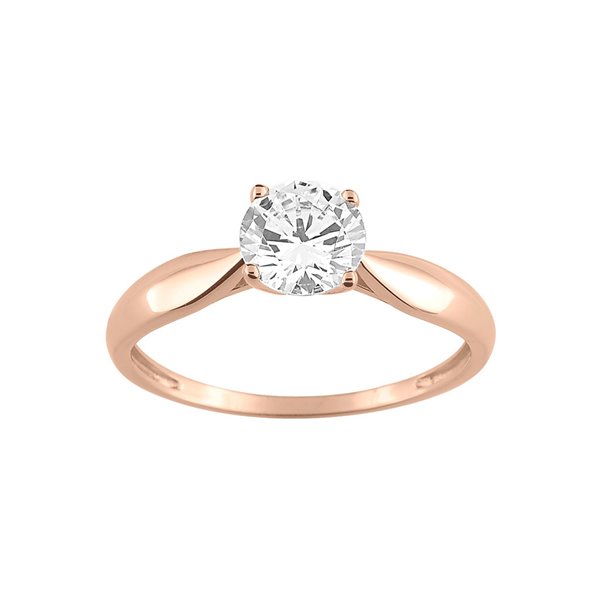 Bague oxyde(s) de zirconium Or Rose 375