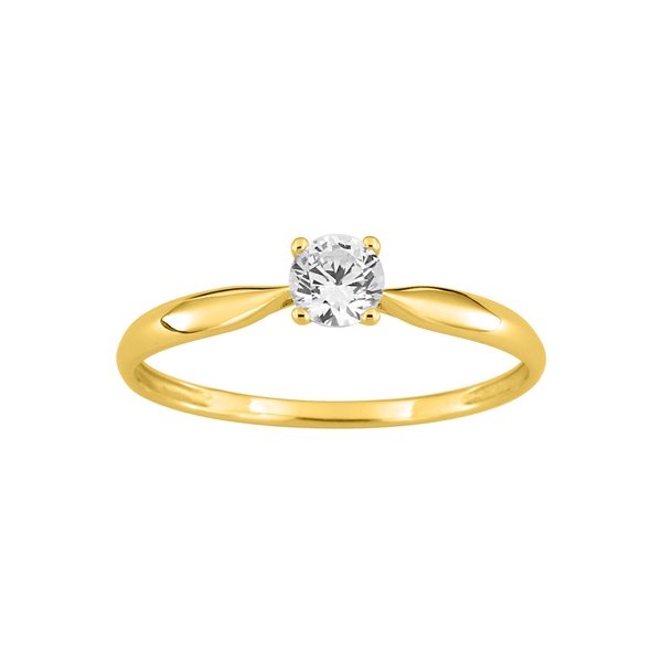 Bague oxyde(s) de zirconium Or Jaune 375