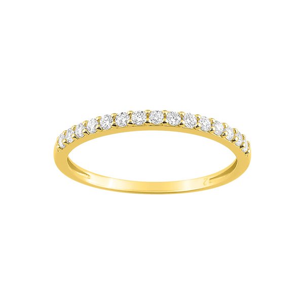 Bague oxyde(s) de zirconium Or Jaune 375