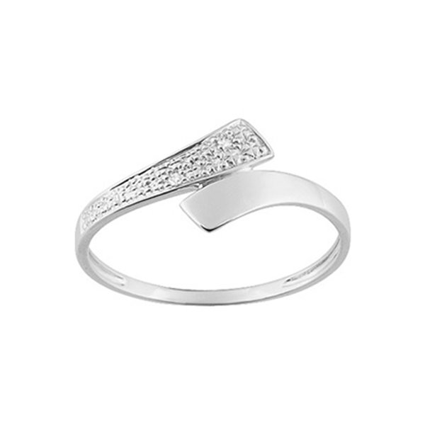 Bague diamant 0.012ct Or Blanc 375