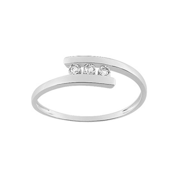 Bague diamant 0.03ct Or Blanc 375