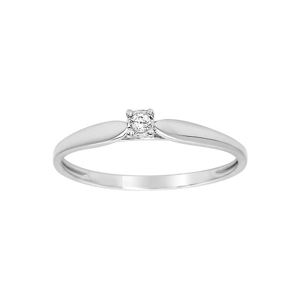 Bague diamant 0.03ct Or Blanc 375