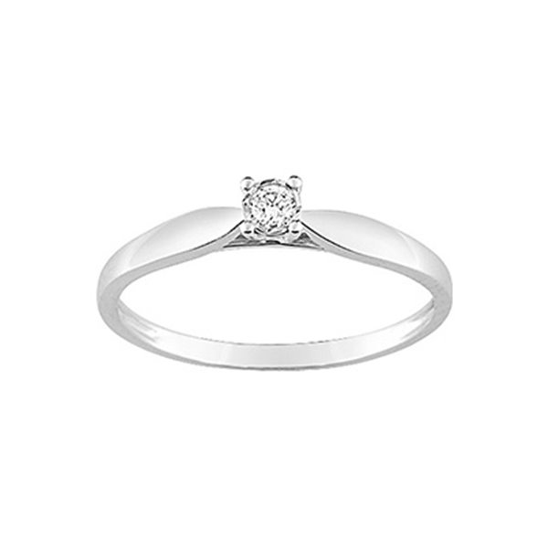 Bague diamant 0.052ct Or Blanc 375