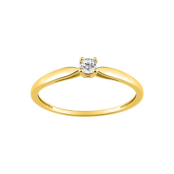 Bague diamant 0.10ct Or Jaune 375