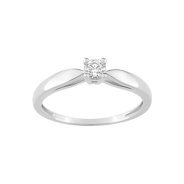 Bague diamant 0.15ct Or Blanc 375