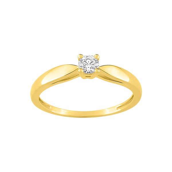 Bague diamant 0.15 Or Jaune 375