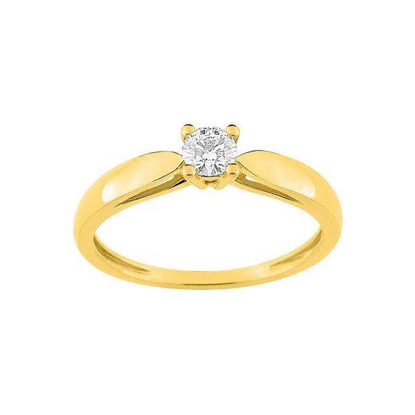 Bague diamant 0.20 Or Jaune 375