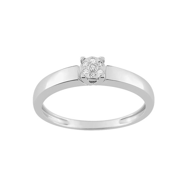 Bague diamant 0.029 Or Blanc 375