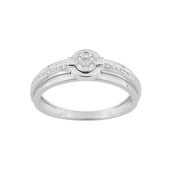 Bague diamant 0.041ct Or Blanc 375