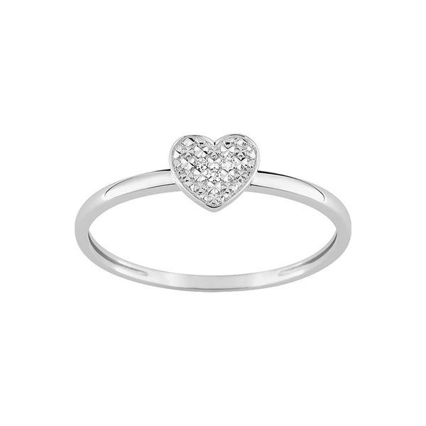 Bague diamant 0.012ct Or Blanc 375